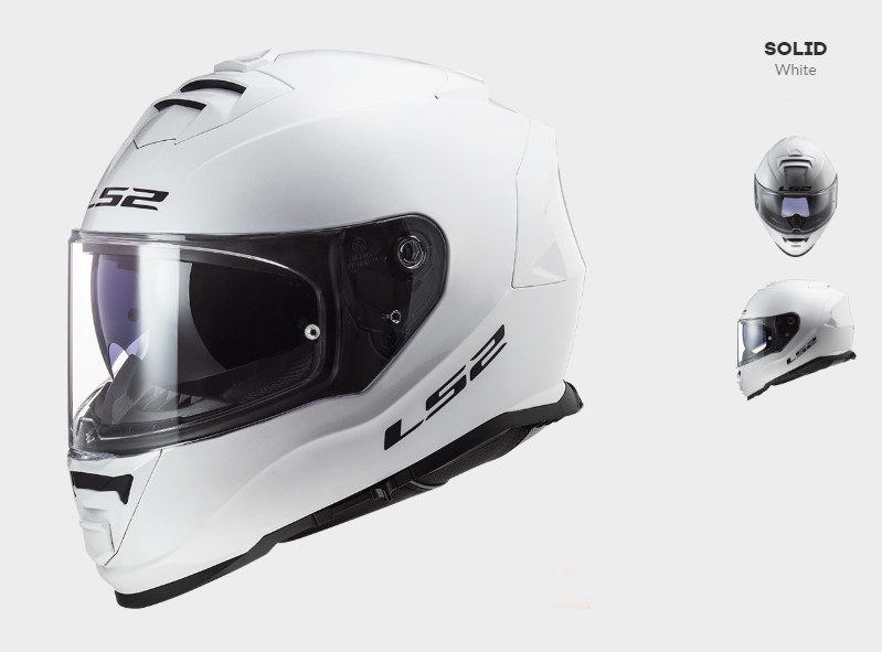 CASCO MOTO LS2 INTEGRAL FF800 STORM SOLID GLOSS BLANCO XXL